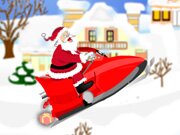 Mos Craciun pe snowmobil Mos Craciun pe snowmobil